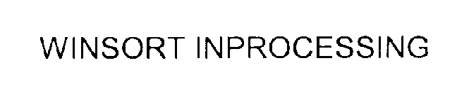 WINSORT INPROCESSING