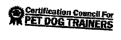 CERTIFICATION COUNCIL OF PET DOG TRAINERS
