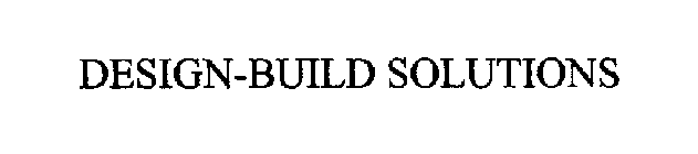 DESIGN-BUILD SOLUTIONS