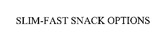 SLIM-FAST SNACK OPTIONS