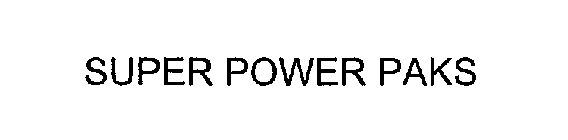 SUPER POWER PAKS