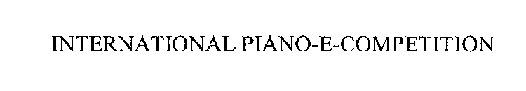 INTERNATIONAL PIANO-E-COMPETITION