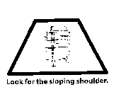 LOOK FOR THE SLOPING SHOULDER.