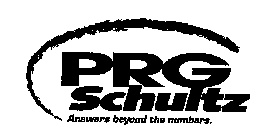 PRG SCHULTZ ANSWERS BEYOND THE NUMBERS.