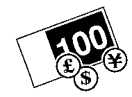 100$ £ ¥