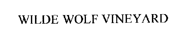 WILDE WOLF VINEYARD