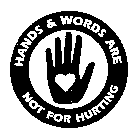 HANDS & WORDS ARE NOT FOR HURTING