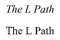 THE L PATH