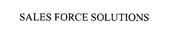 SALES FORCE SOLUTIONS