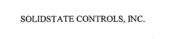 SOLIDSTATE CONTROLS, INC.