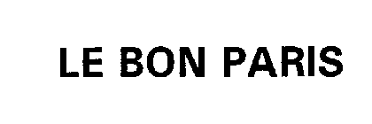 LE BON PARIS