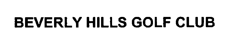 BEVERLY HILLS GOLF CLUB