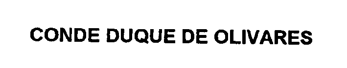 CONDE DUQUE DE OLIVARES
