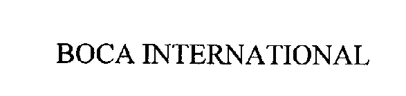 BOCA INTERNATIONAL
