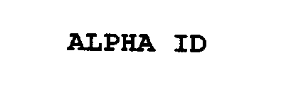 ALPHA ID