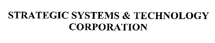 STRATEGIC SYSTEMS & TECHNOLOGY CORPORATION