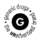 GENERIC DRUGS THE UNADVERTISED BRAND G