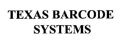 TEXAS BARCODE SYSTEMS