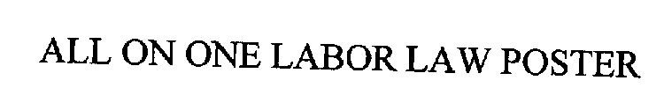 ALL ON ONE LABOR LAW POSTER