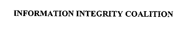 INFORMATION INTEGRITY COALITION