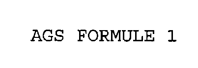 AGS FORMULE 1