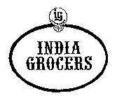 INDIA GROCERS IG WE TRUST IN GOD