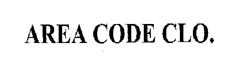 AREA CODE CLO.