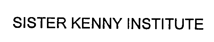 SISTER KENNY INSTITUTE