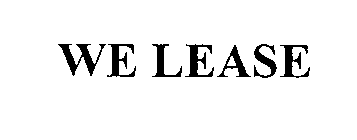 WE LEASE