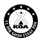 KOA #1 FOR GOOD CLEAN FUN