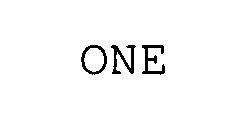 ONE