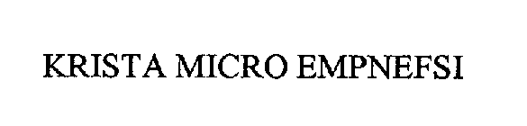 KRISTA MICRO EMPNEFSI