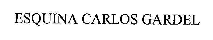 ESQUINA CARLOS GARDEL