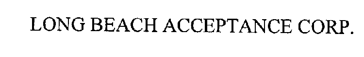 LONG BEACH ACCEPTANCE CORP.