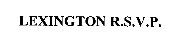 LEXINGTON R.S.V.P.