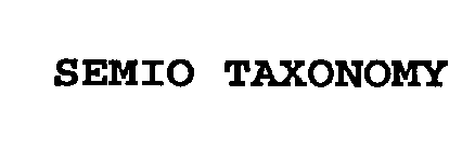 SEMIO TAXONOMY