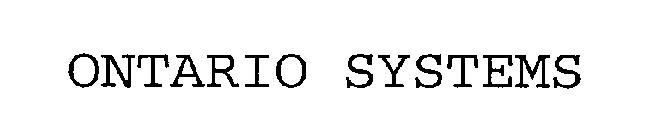 ONTARIO SYSTEMS