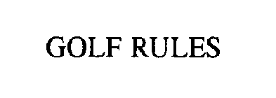 GOLF RULES