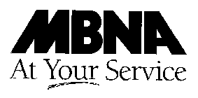 MBNA AT YOUR SERVICE