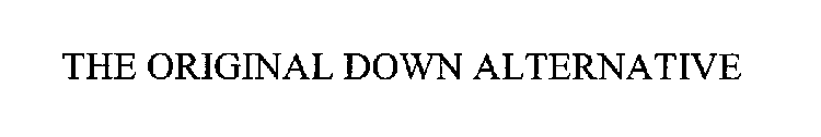 THE ORIGINAL DOWN ALTERNATIVE