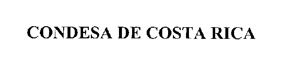 CONDESA DE COSTA RICA