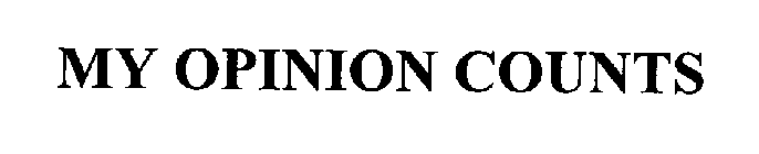MY OPINION COUNTS