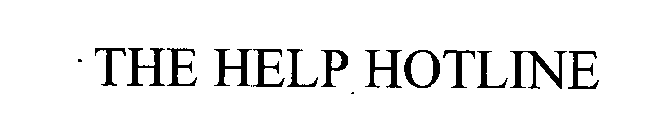 THE HELP HOTLINE