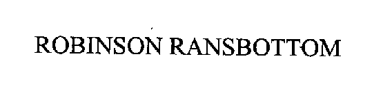ROBINSON RANSBOTTOM