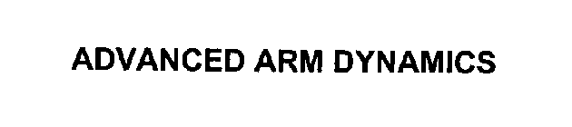 ADVANCED ARM DYNAMICS