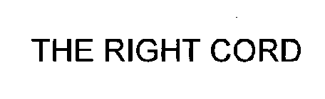 THE RIGHT CORD
