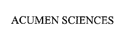 ACUMEN SCIENCES