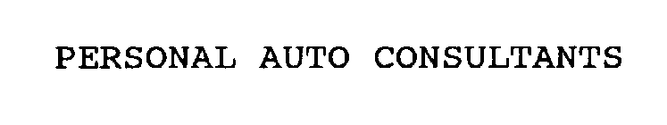 PERSONAL AUTO CONSULTANTS