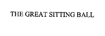 THE GREAT SITTING BALL
