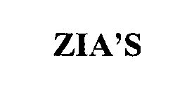 ZIA'S